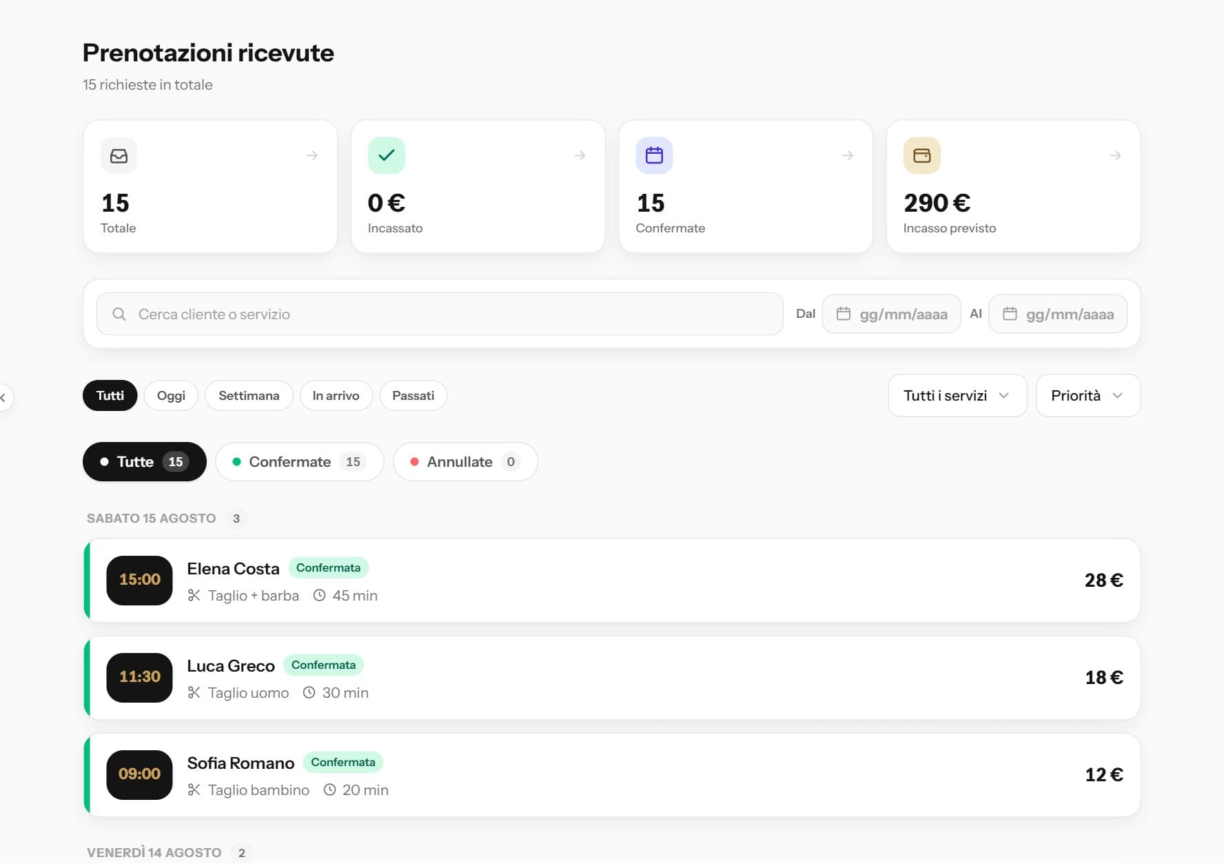 Recevez vos premières réservations